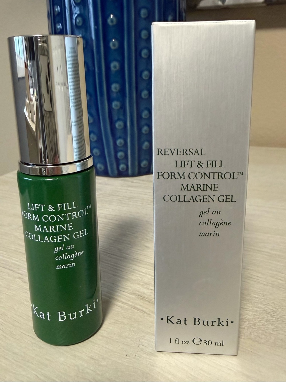 Kat Burki Lift & Fill Form Control Marine Collagen Gel - Green- New